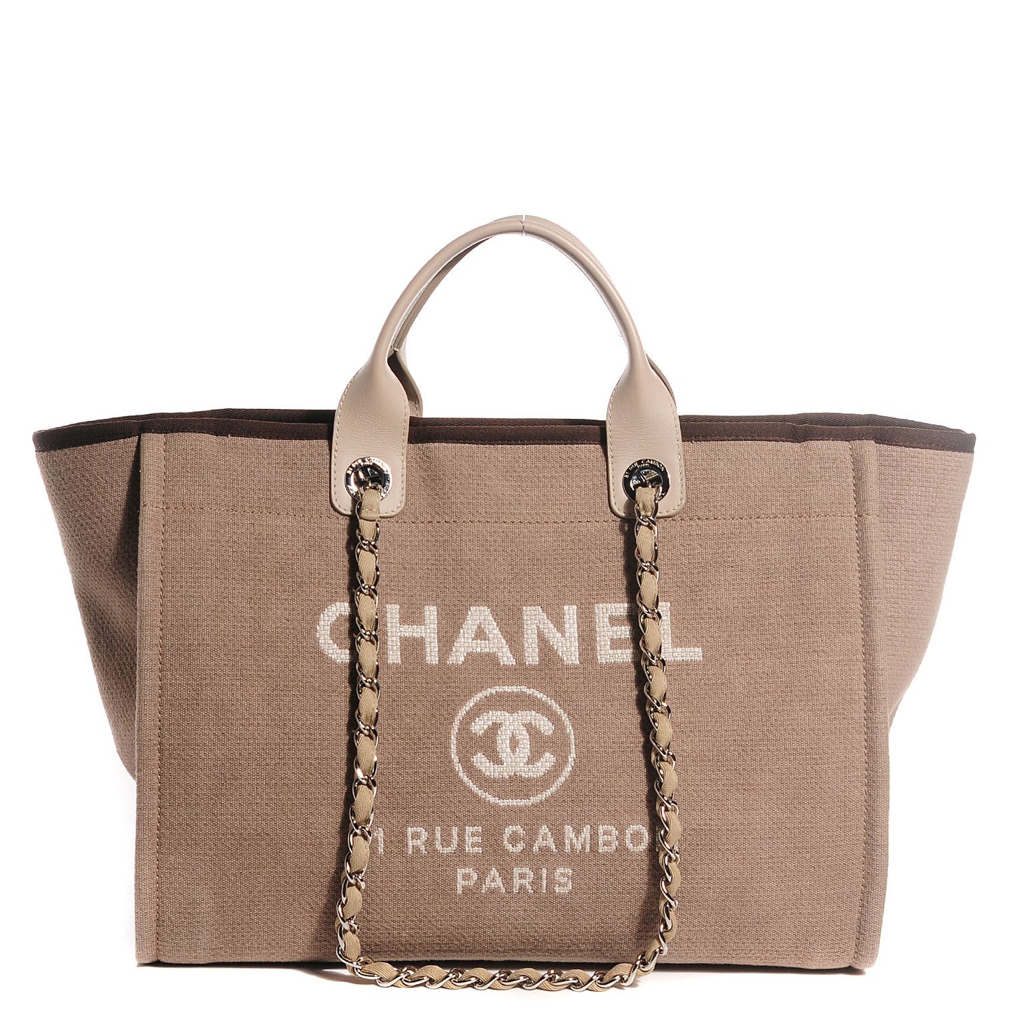 Canvas Large Deauville Tote Ecru