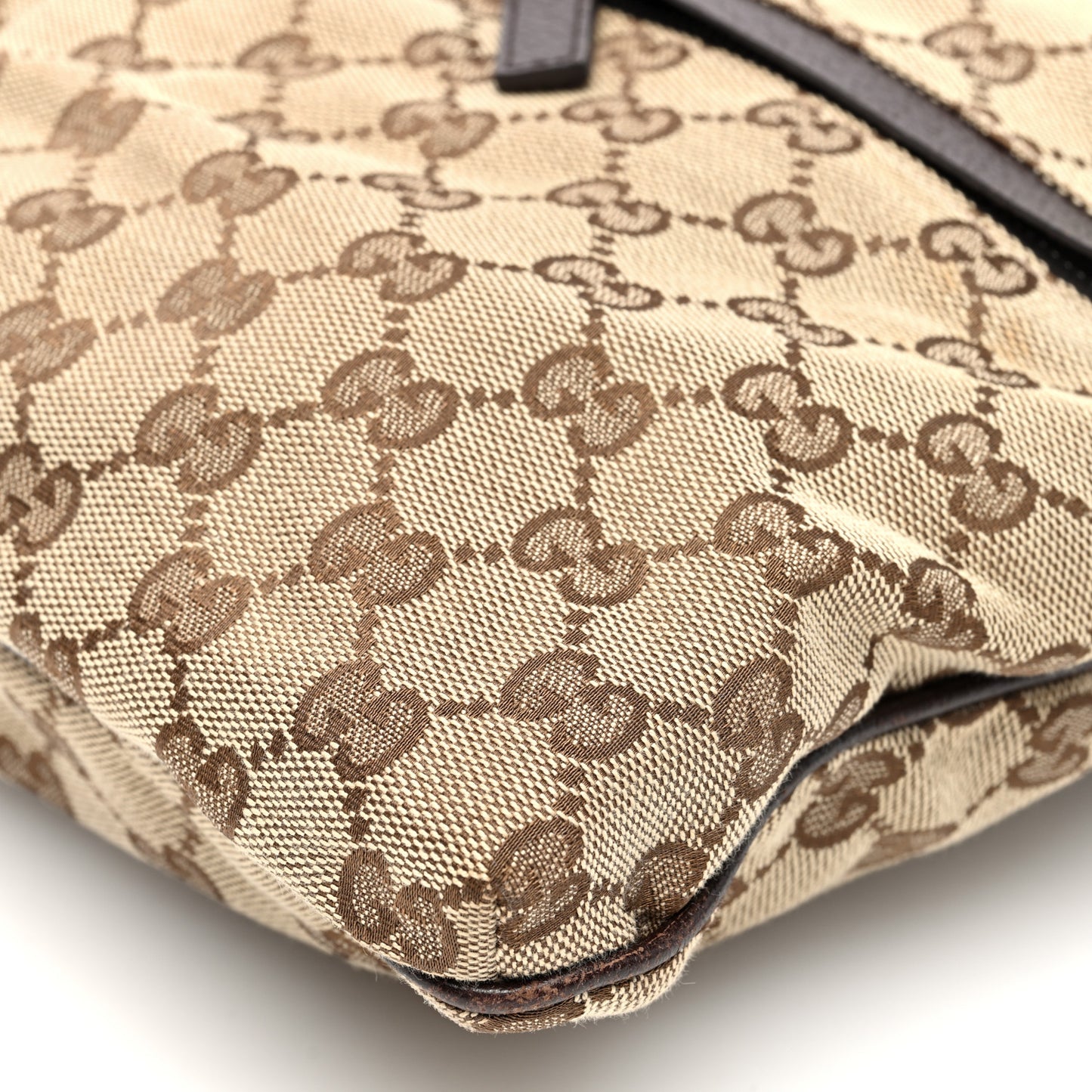 Monogram Web Medium Double Pocket Messenger Bag Dark Brown