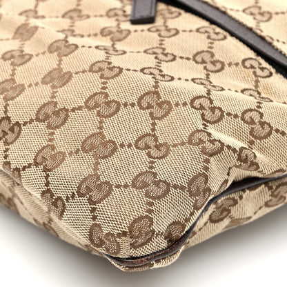 Gucci Monogram Web Medium Double Pocket Messenger Bag Dark Brown 10 of 11