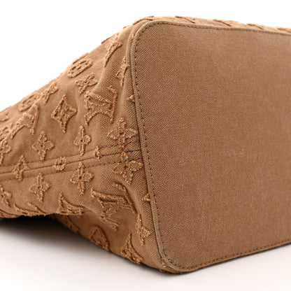 Louis Vuitton Monogram Denim Neverfull MM Caramel 9 of 11