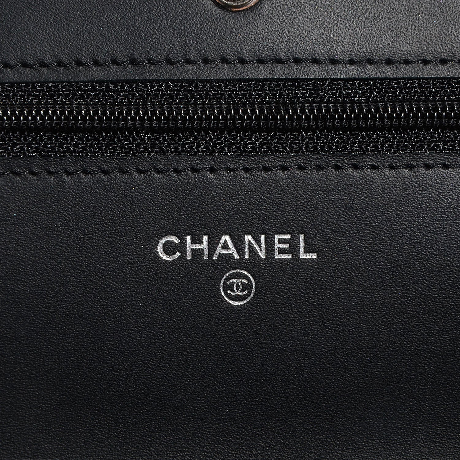 Chanel Caviar Timeless CC Wallet on Chain WOC Black 6 of 9