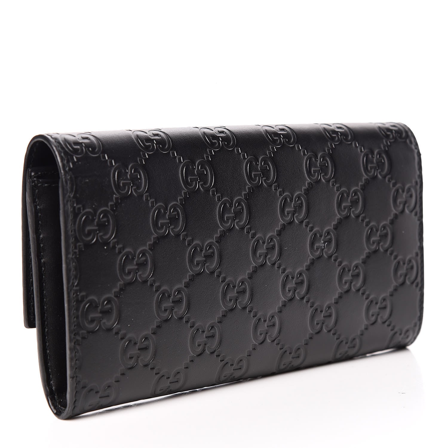 Gucci Guccissima Continental Flap Wallet Black 3 of 9