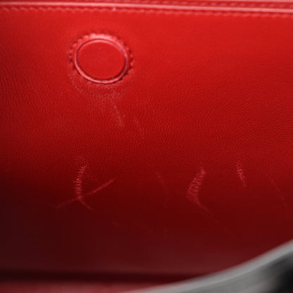 Prada Saffiano Cuir Medium Double Bag Black Fuoco 10 of 11