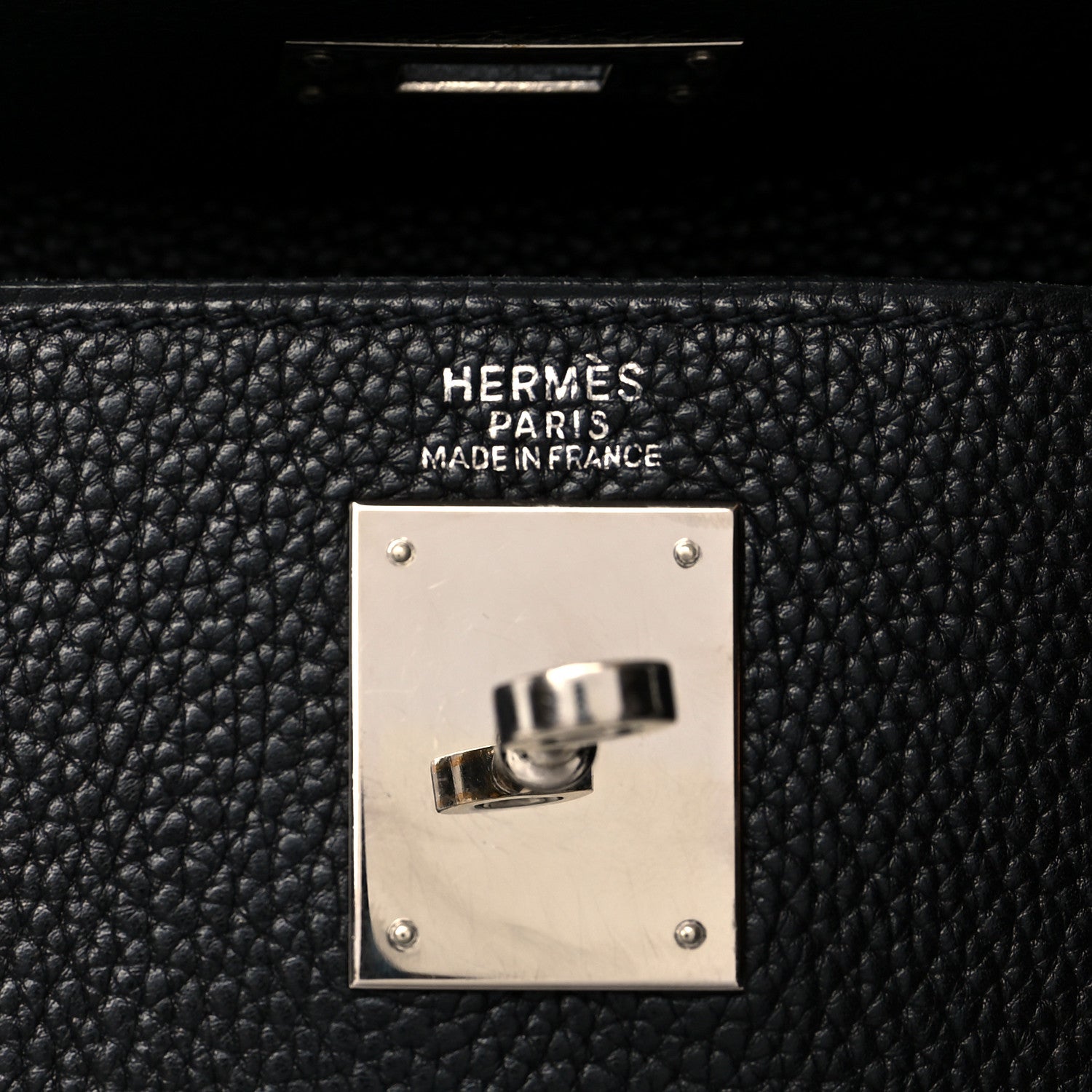 Hermes Taurillon Clemence Kelly Retourne 32 Black 7 of 12