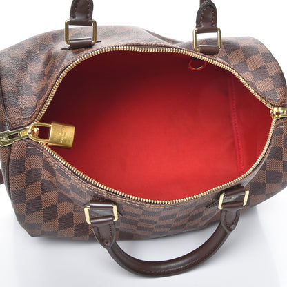 Louis Vuitton Damier Ebene Speedy Bandouliere 30 6 of 9