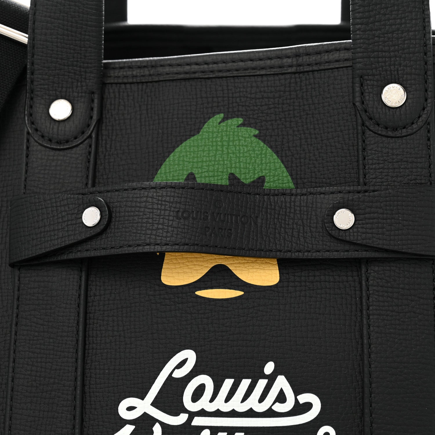 Louis Vuitton X NIGO Taurillon Duck Trolley Tote Black 7 of 9