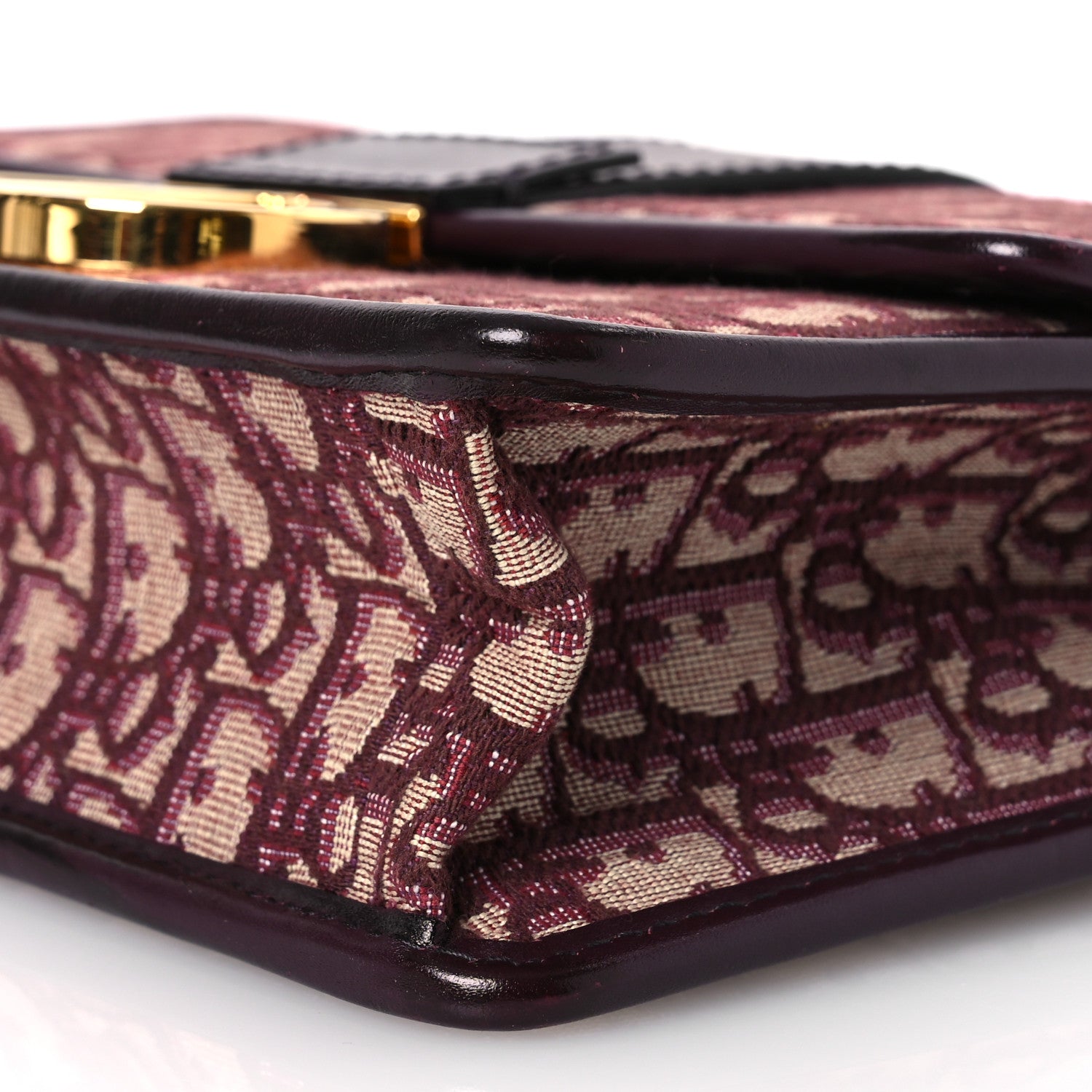 Christian Dior Oblique 30 Montaigne Flap Bag Burgundy 12 of 17