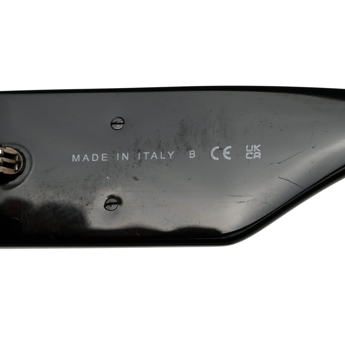 Acetate Crystal CC Shield Sunglasses 5466-B Black