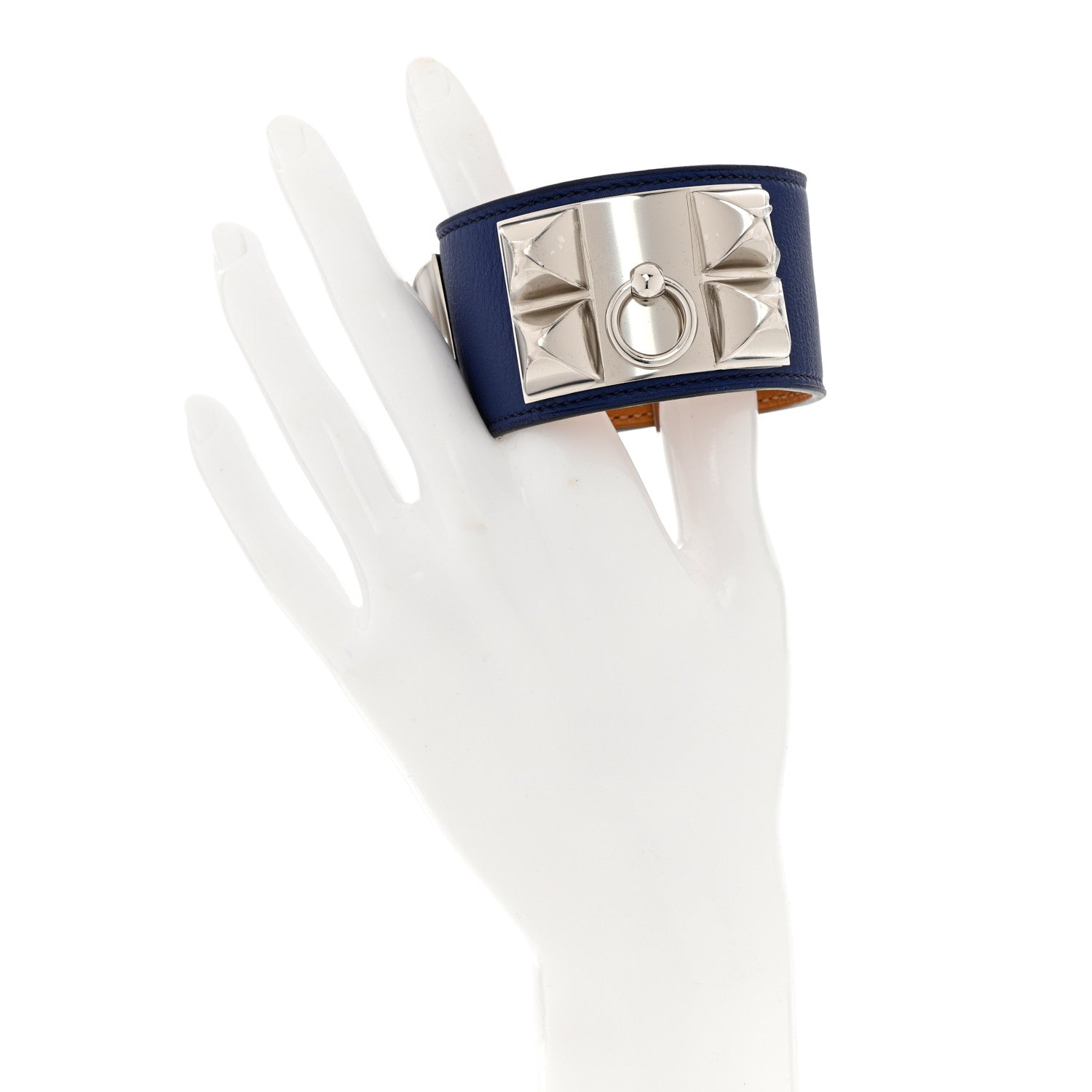 Hermes Swift Collier de Chien CDC Bracelet S Bleu Saphir 2 of 6