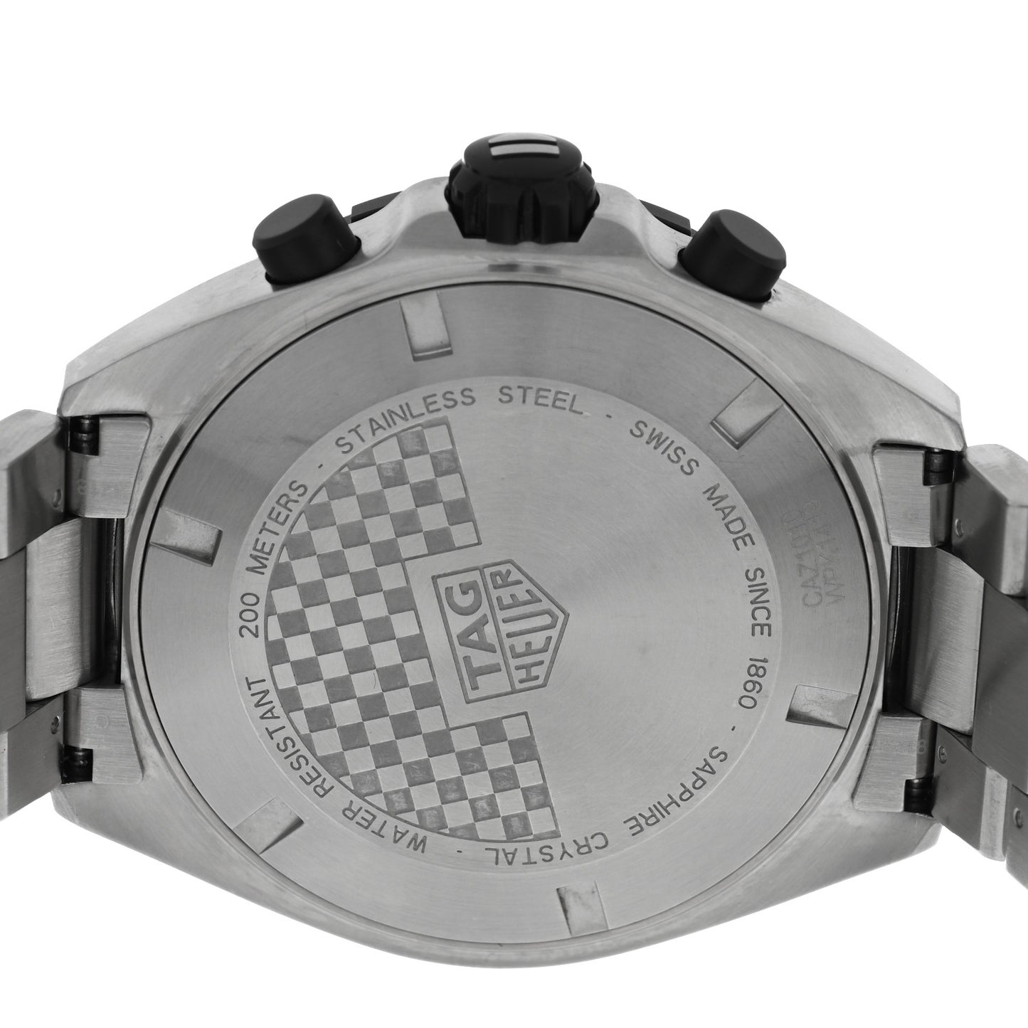 Stainless Steel 43mm Formula 1 Chronograph Quartz Watch Black CAZ1010
