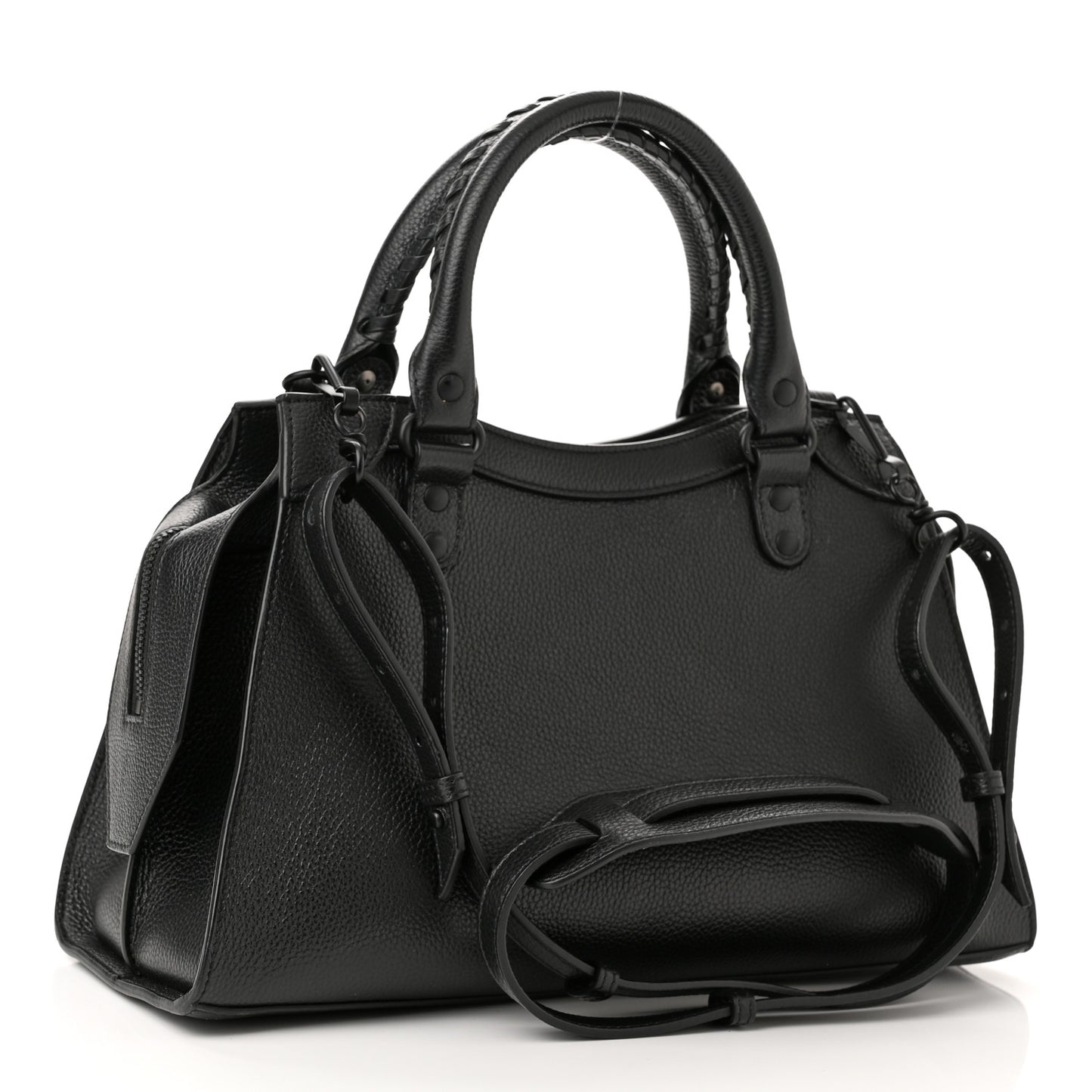 Grained Calfskin Neo Classic Black Hardware S City Black