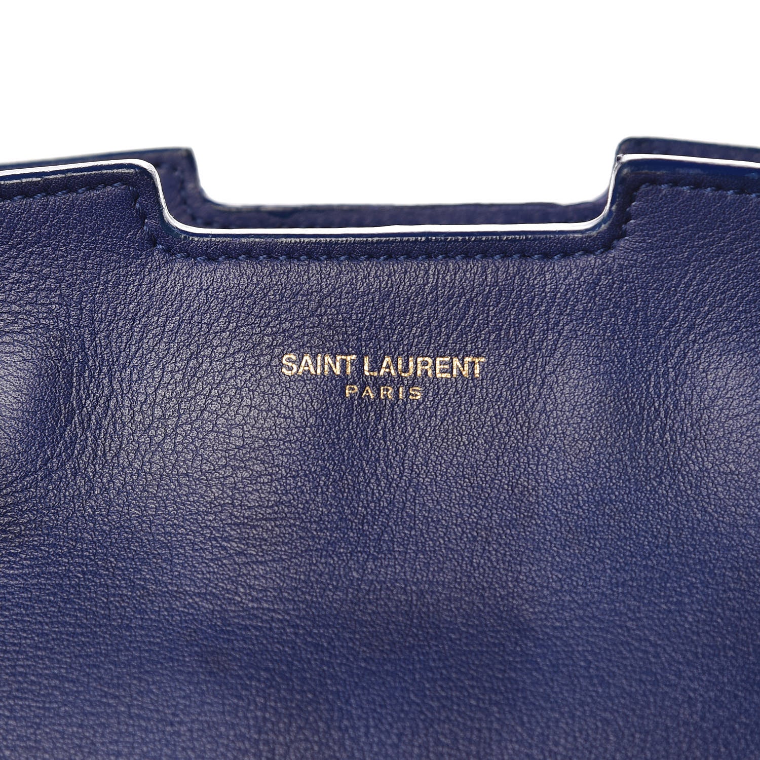 Saint Laurent Calfskin Medium Classic Y Cabas Navy 7 of 24