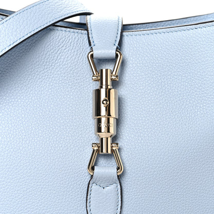 Gucci Grained Calfskin Web Medium Jackie 1961 Hobo Light Blue 7 of 9