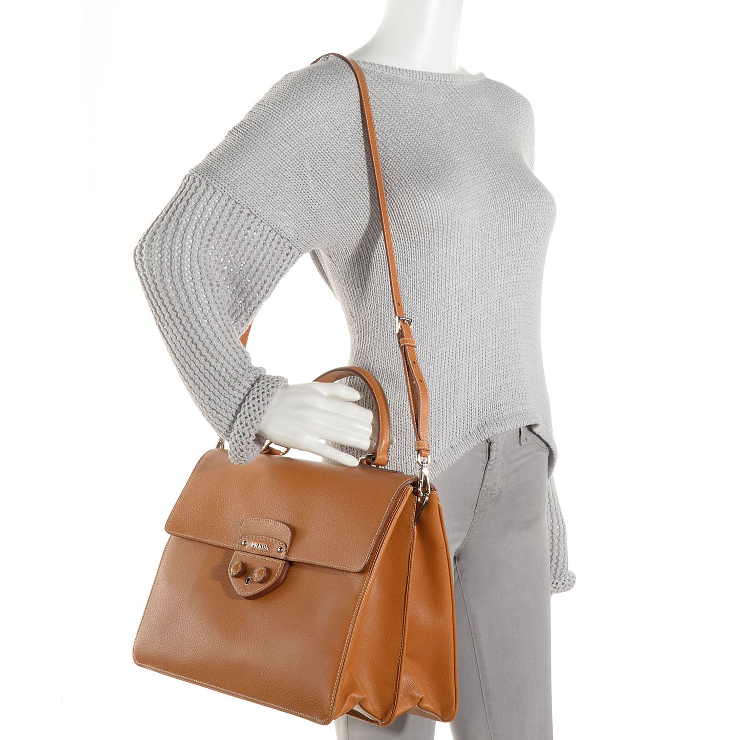 Cinghiale Top Handle Bag Cuoio