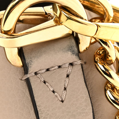 Louis Vuitton Grained Calfskin Lockme Tender Greige 10 of 13