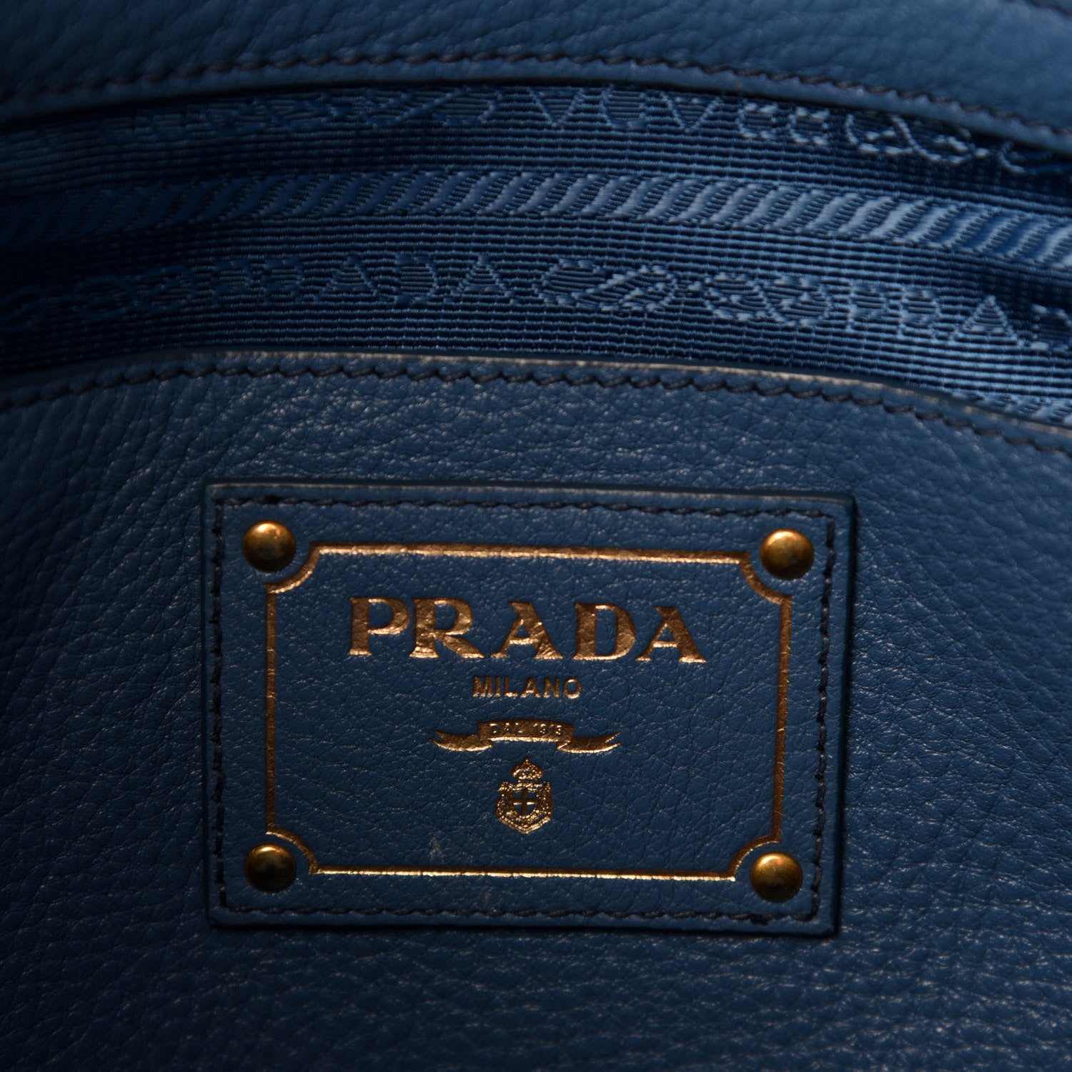 Prada Vitello Phenix Tote Azzurro 8 of 11