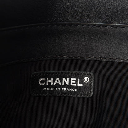 Chanel Calfskin Enchained New Medium Boy Flap Black 8 of 10