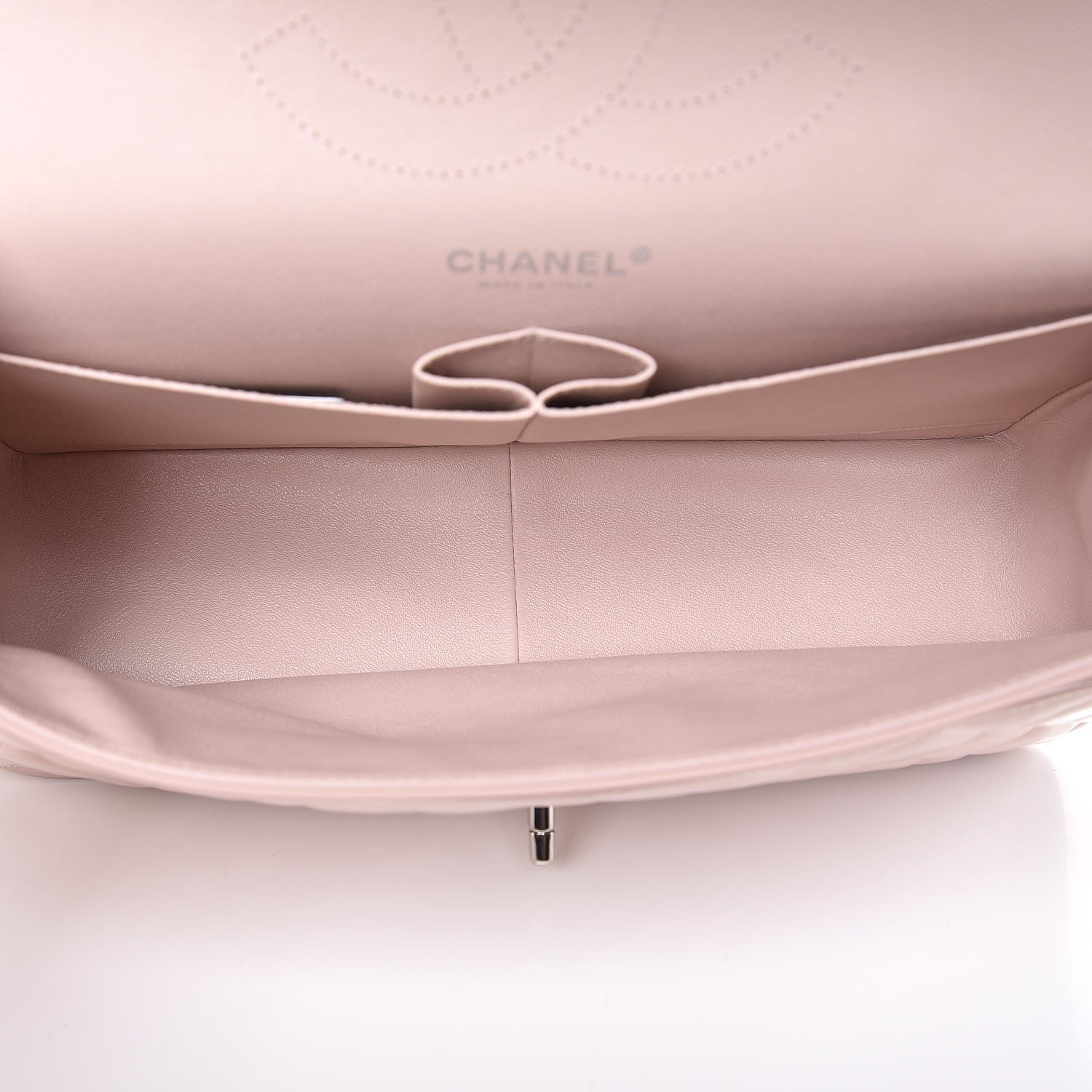 Chanel Patent Quilted Jumbo Double Flap Light Pink 6 of 11