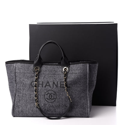 Chanel Lurex Boucle Medium Deauville Tote Black 11 of 11