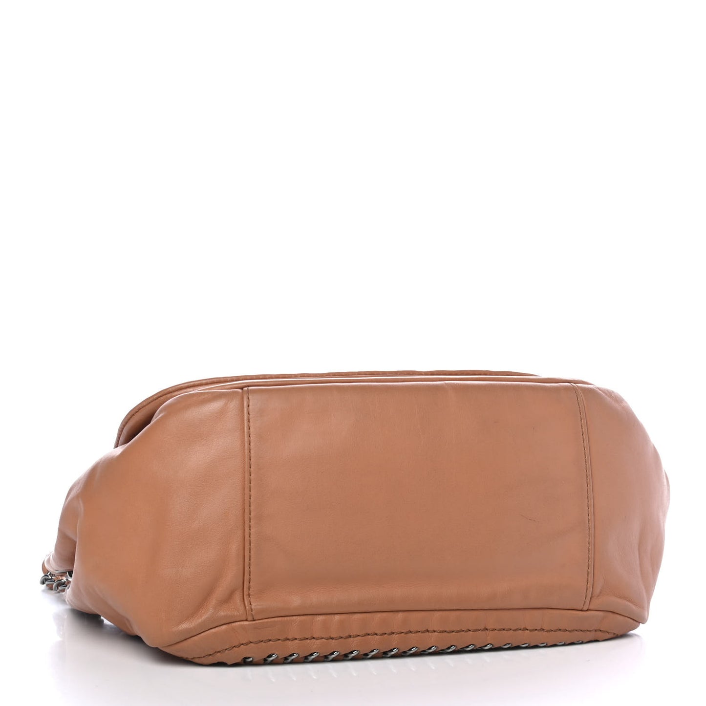 Smooth Calfskin Luxe Ligne Flap Beige