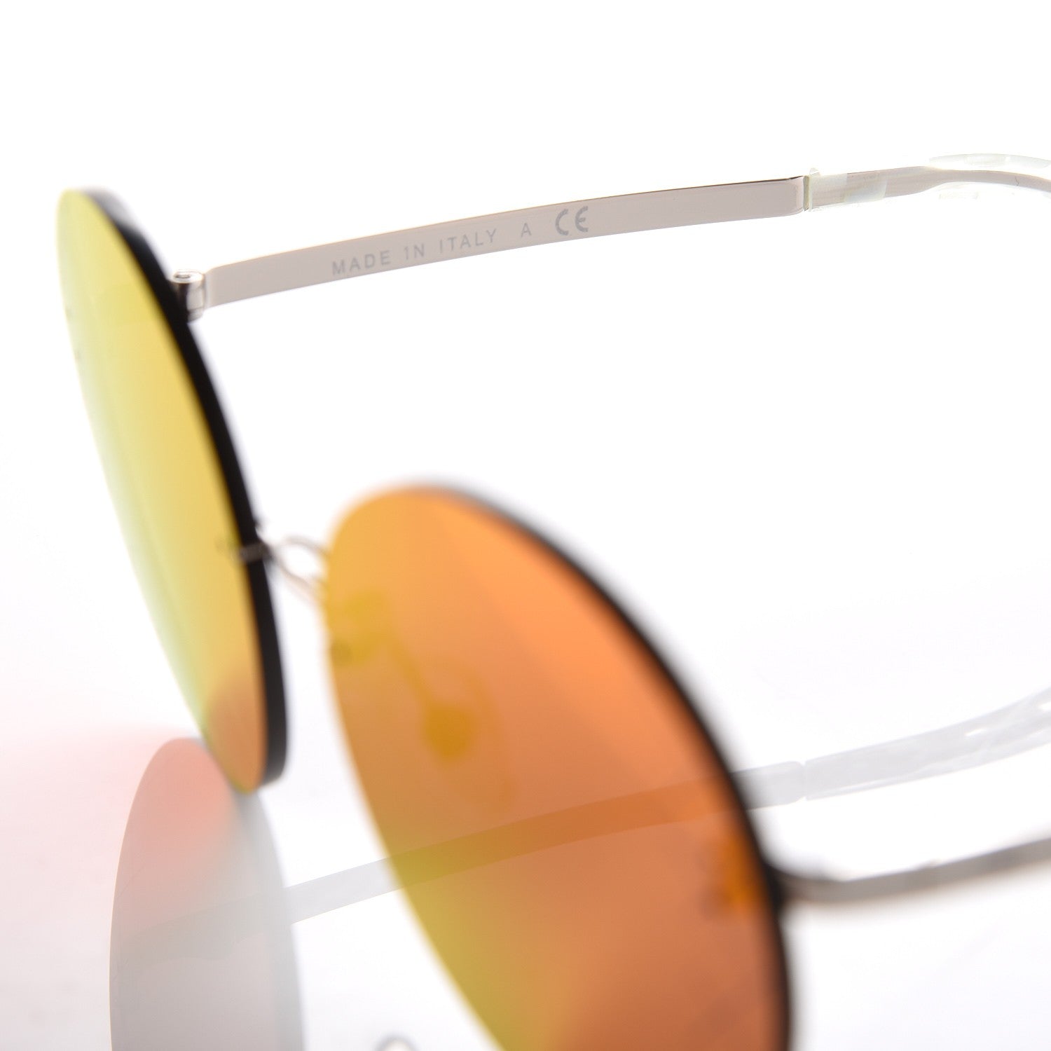 Chanel Mirrored Round Sunglasses 4216 Red 6 of 8