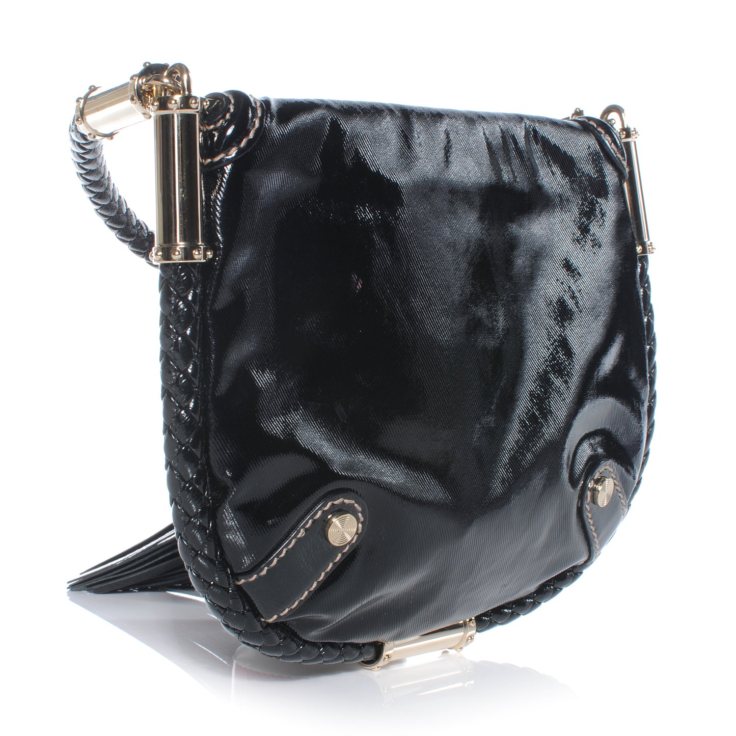 Dialux Small Britt Tassel Shoulder Bag Black