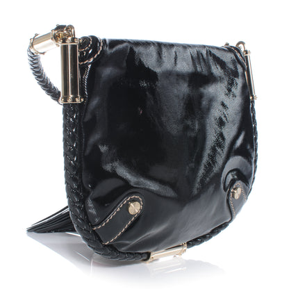 Gucci Dialux Small Britt Tassel Shoulder Bag Black 3 of 7