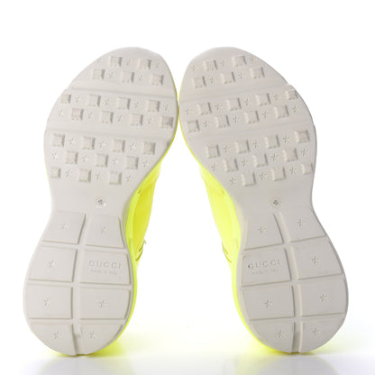 Gucci Calfskin Mens Rhyton Sneakers 10 Yellow Fluo 6 of 9