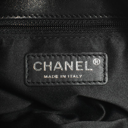 Chanel Patent Leather Tweed Camellia Petals Flap Black 7 of 9