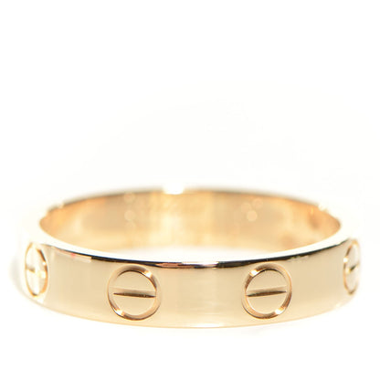Cartier 18K Yellow Gold 4mm LOVE Wedding Band Ring 49 4.75 1 of 8