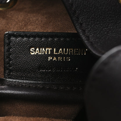 Saint Laurent Calfskin Cassandre Supple Bucket Bag Black 6 of 10
