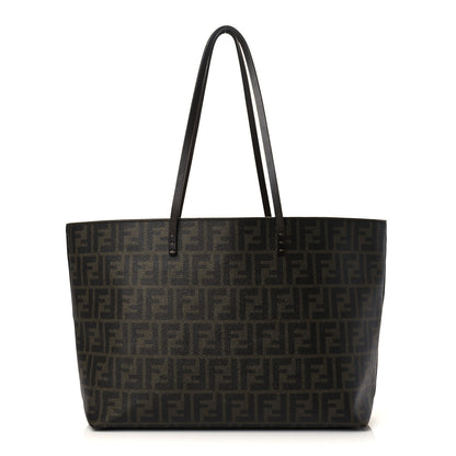Fendi Zucca Spalmati Medium Roll Tote Tobacco Moro 1 of 7