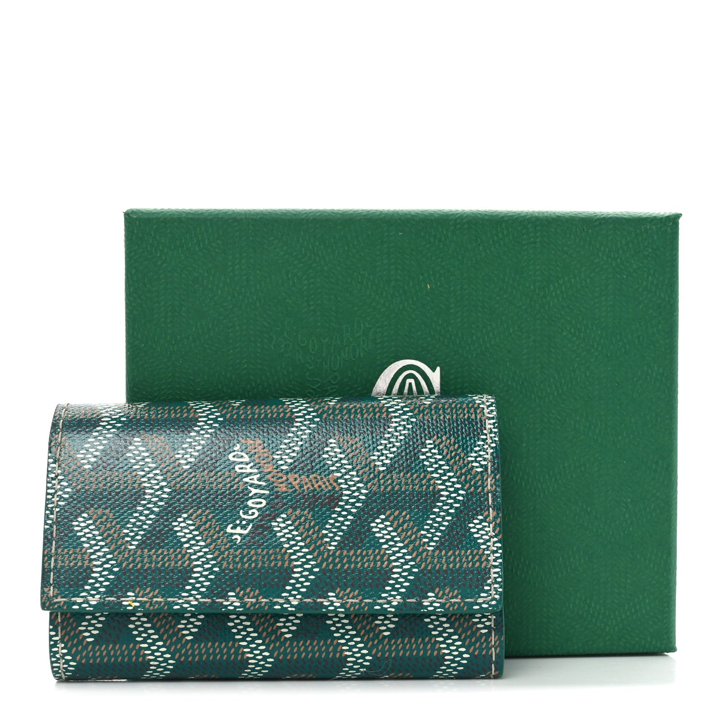 Goyardine Saint Michel 6 Key Holder Green