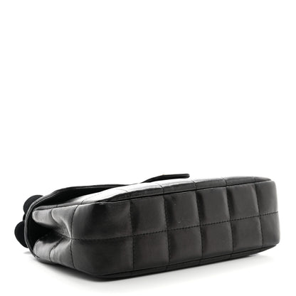 Chanel Lambskin Quilted Mini Chocolate Bar Camellia Flap Black 4 of 11