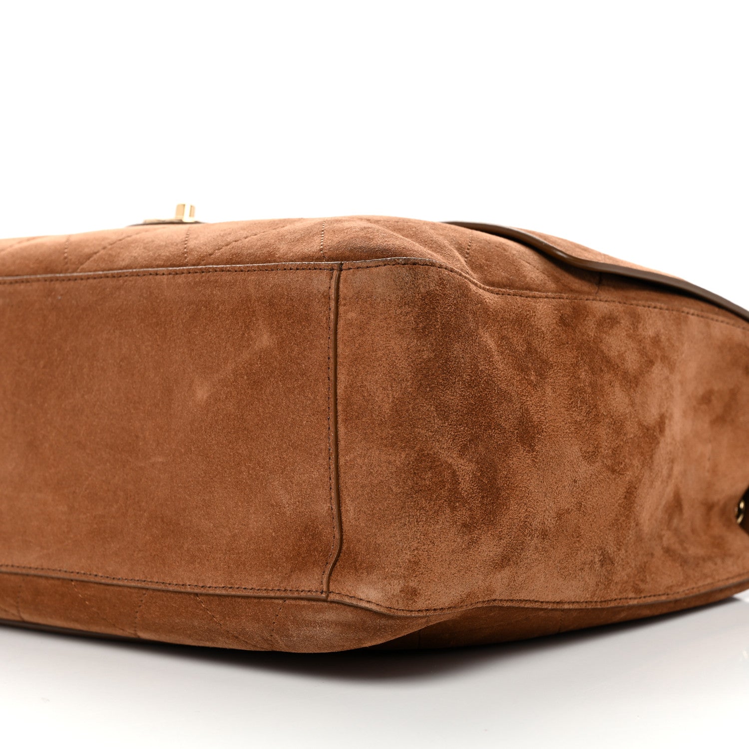 Chanel Suede Calfskin Souplissimo Maxi Flap Camel 9 of 10