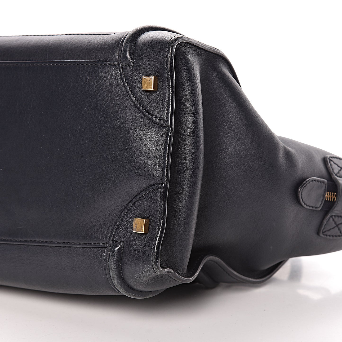 Smooth Calfskin Mini Luggage Navy Blue