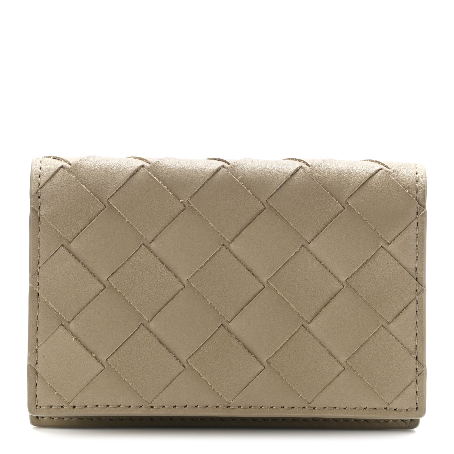 Bottega Veneta Nappa Intrecciato Card Holder Taupe 1 of 7