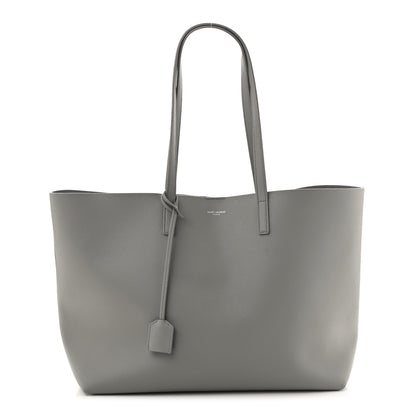 Saint Laurent Calfskin Large Shopping Tote Granite 1 of 12