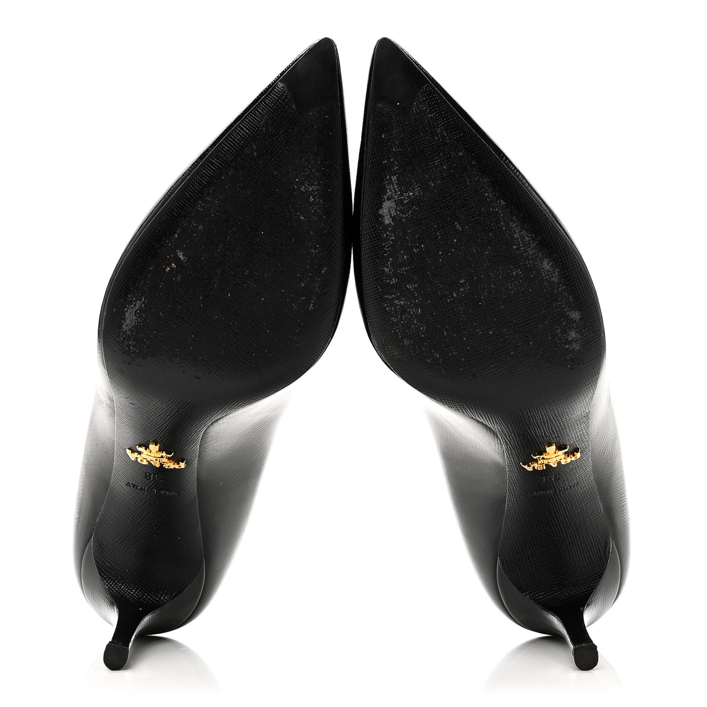 Saffiano Patent Pumps 38 Black