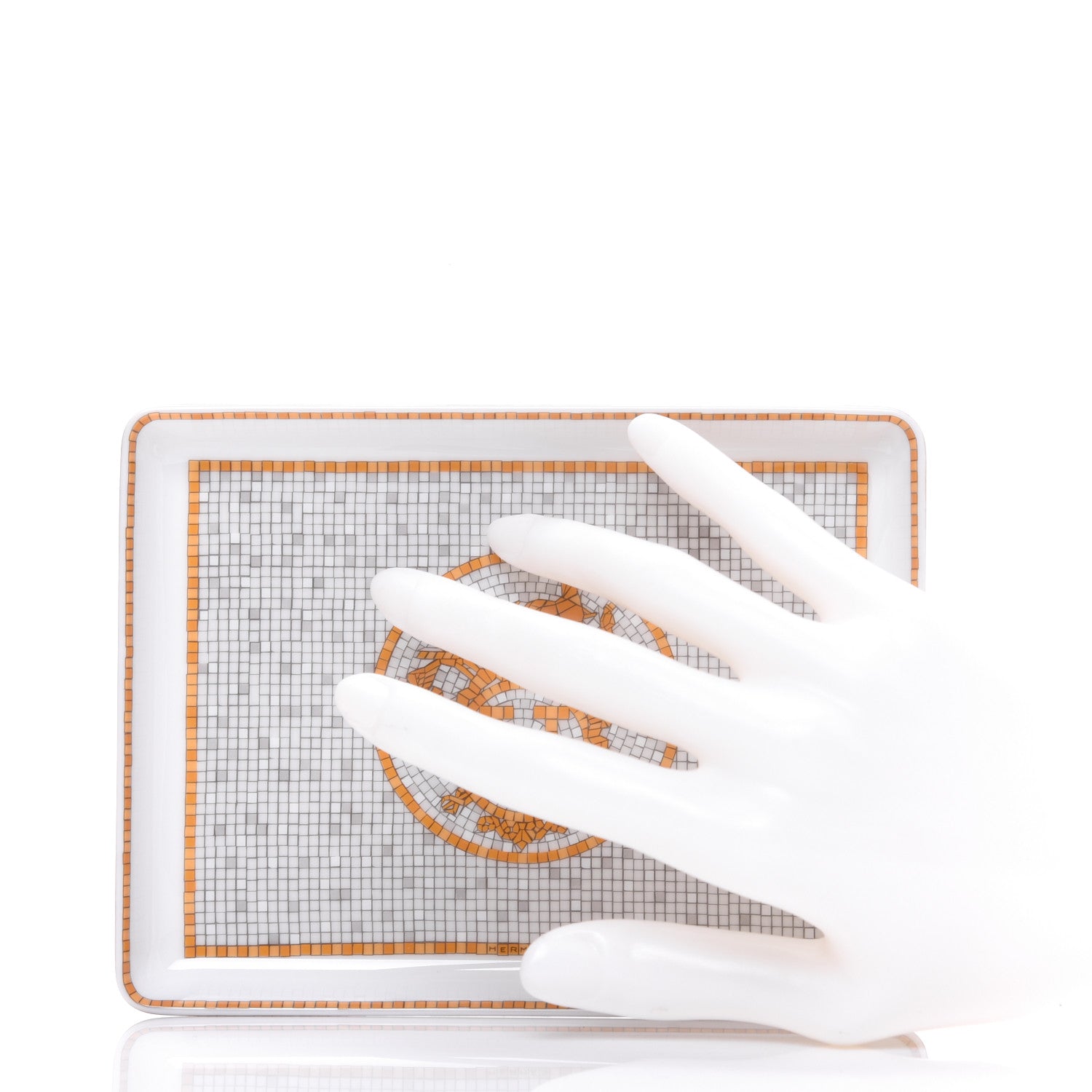 Hermes Porcelain Mosaique au 24 Sushi Plate 2 of 6