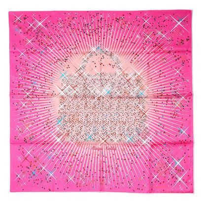 Hermes Silk Magic Kelly Scarf 90 Rose Indien Vieux Rose Blanc 2 of 8