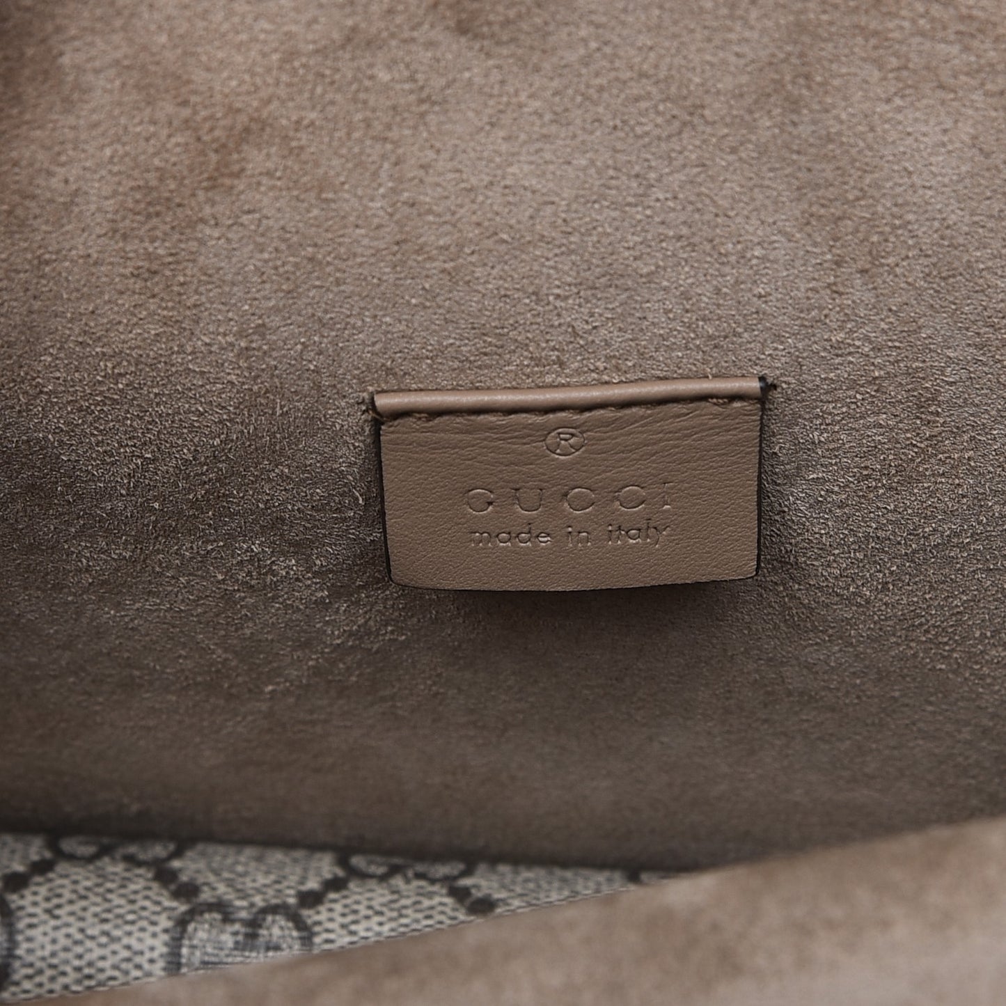 GG Supreme Monogram Mini Dionysus Shoulder Bag Taupe