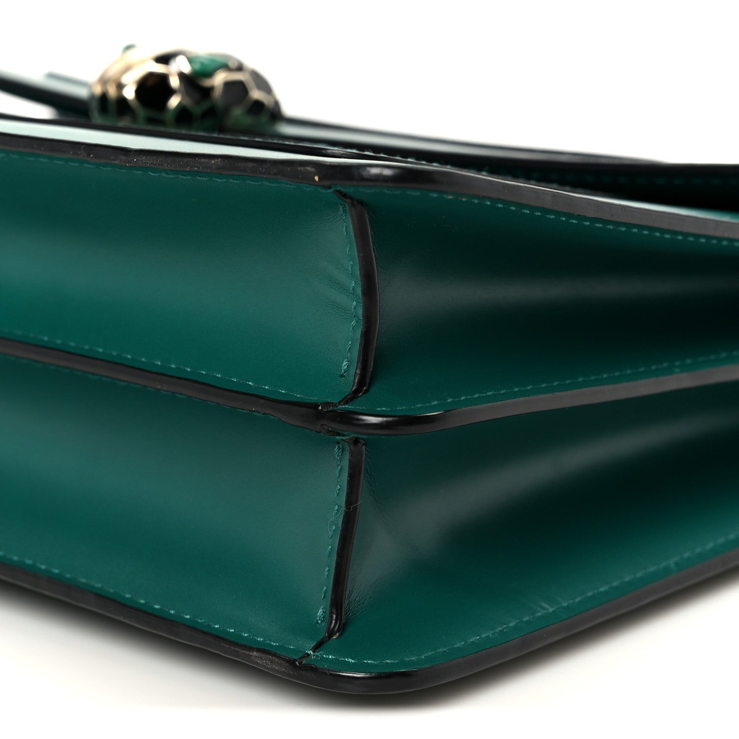 Bulgari Calfskin Serpenti Forever Shoulder Bag Emerald Green 11 of 11