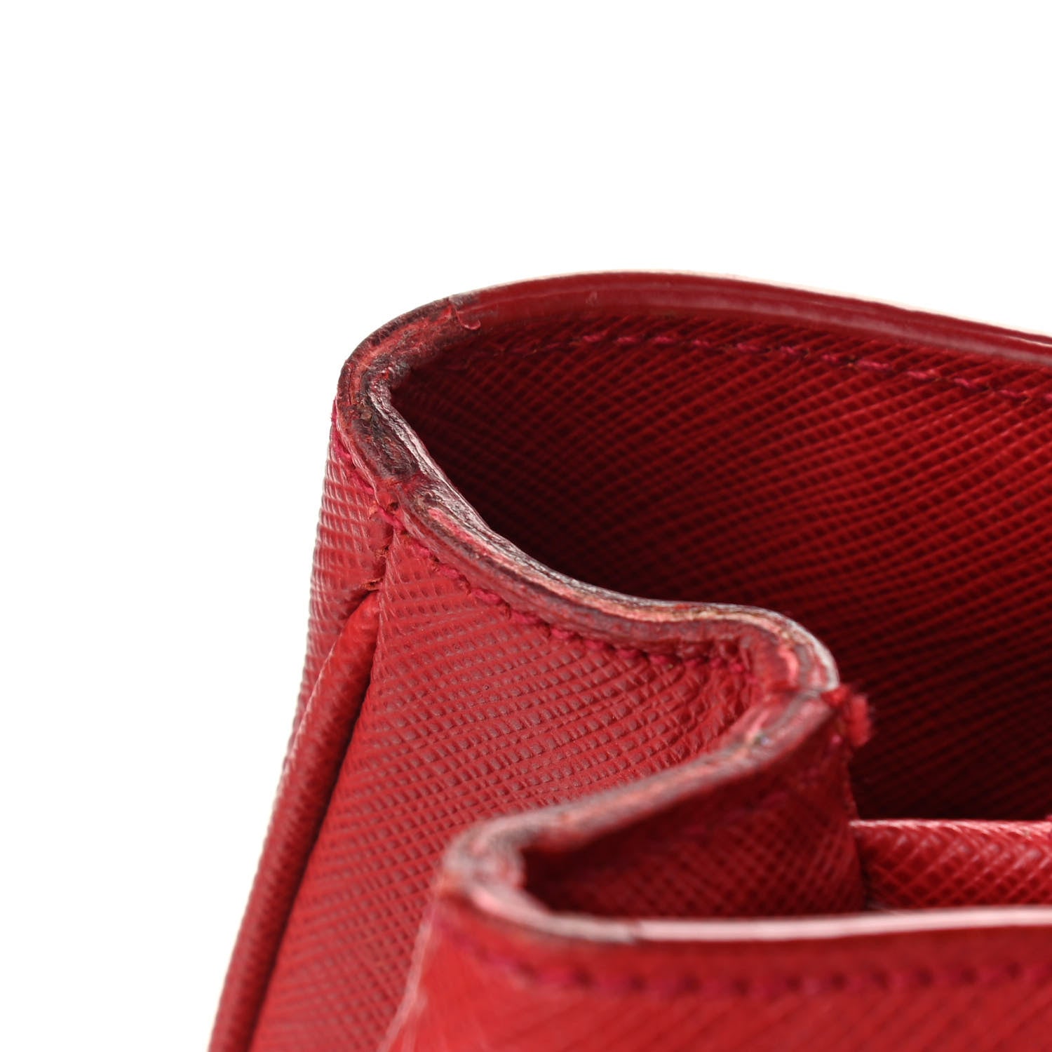 Prada Saffiano Lux Medium Tote Fuoco 13 of 19
