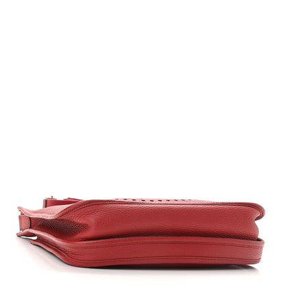 Hermes Taurillon Clemence Evelyne III PM Rouge Casaque 3 of 10