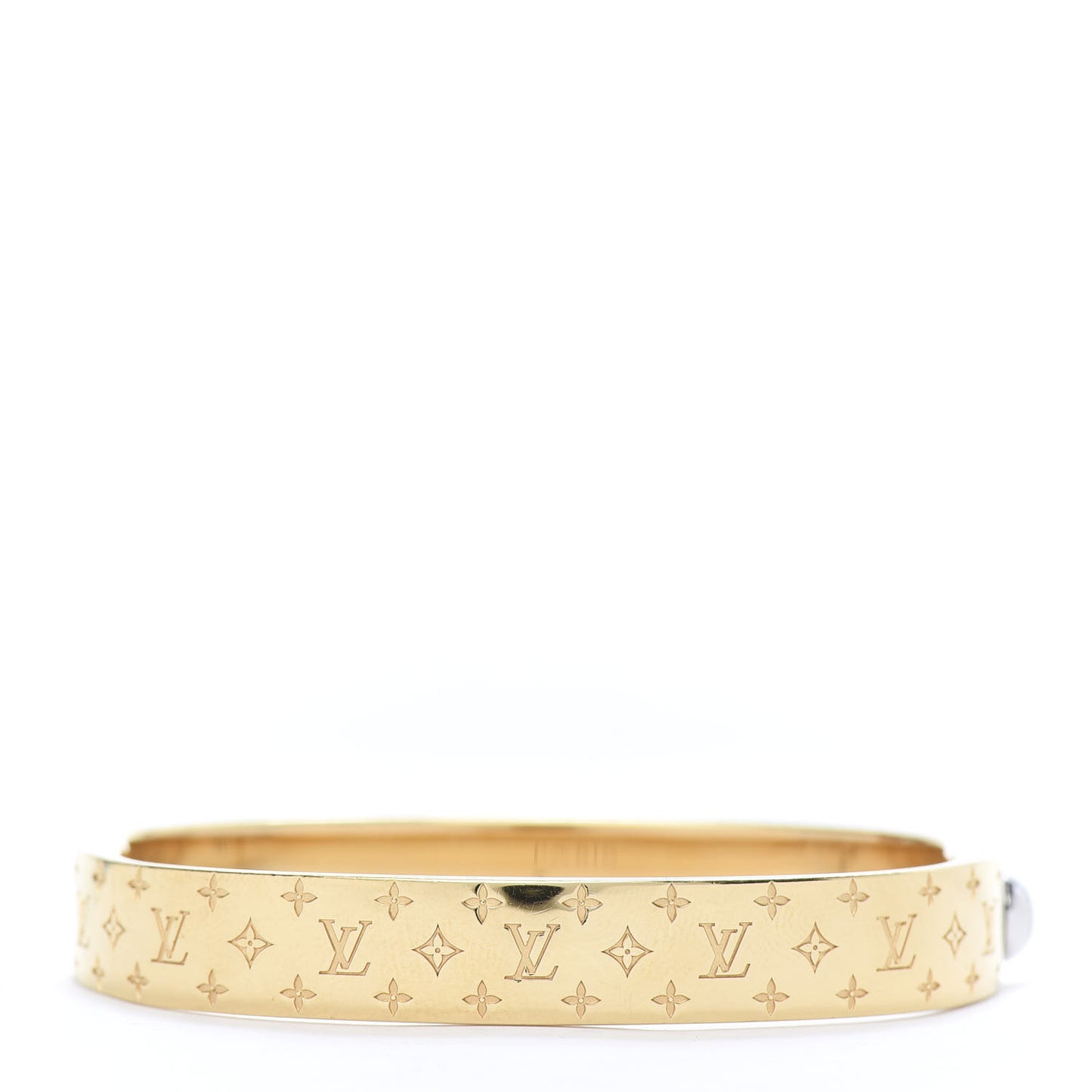 Brass Monogram Nanogram Cuff S Gold