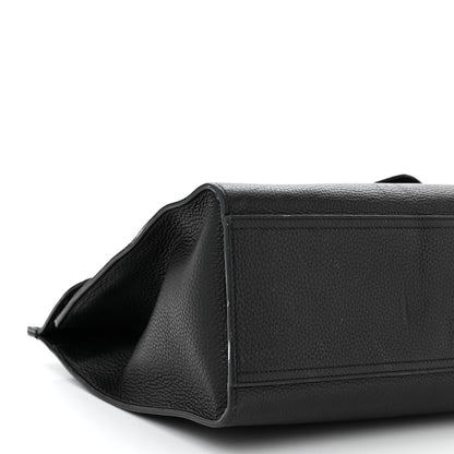 Gucci Calfskin Medium GG Marmont Top Handle Bag Black 9 of 12