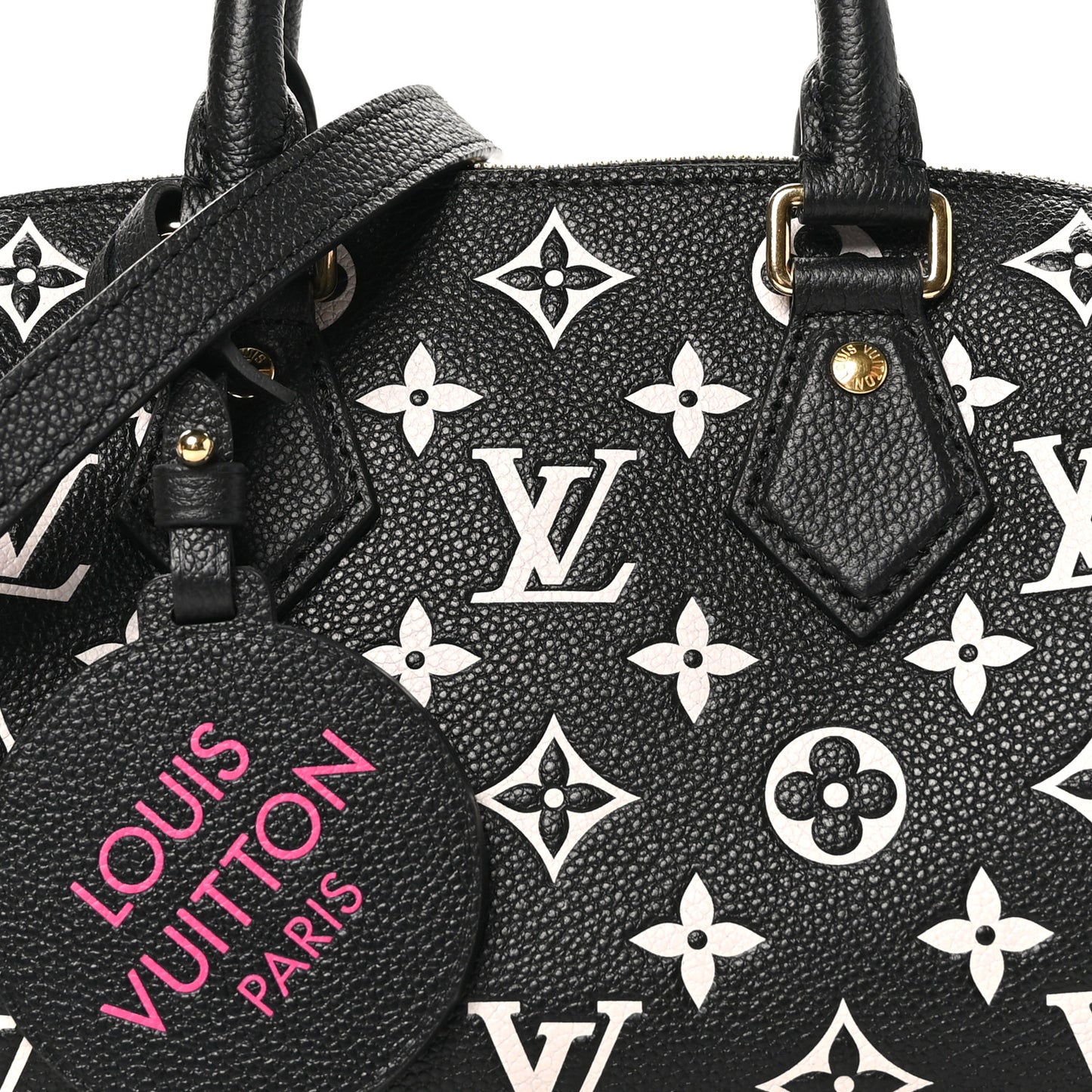 Empreinte Monogram Spring in the City Speedy Bandouliere 20 Black White Pink