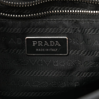 Prada Vitello Daino Shoulder Flap Bag Black 6 of 15