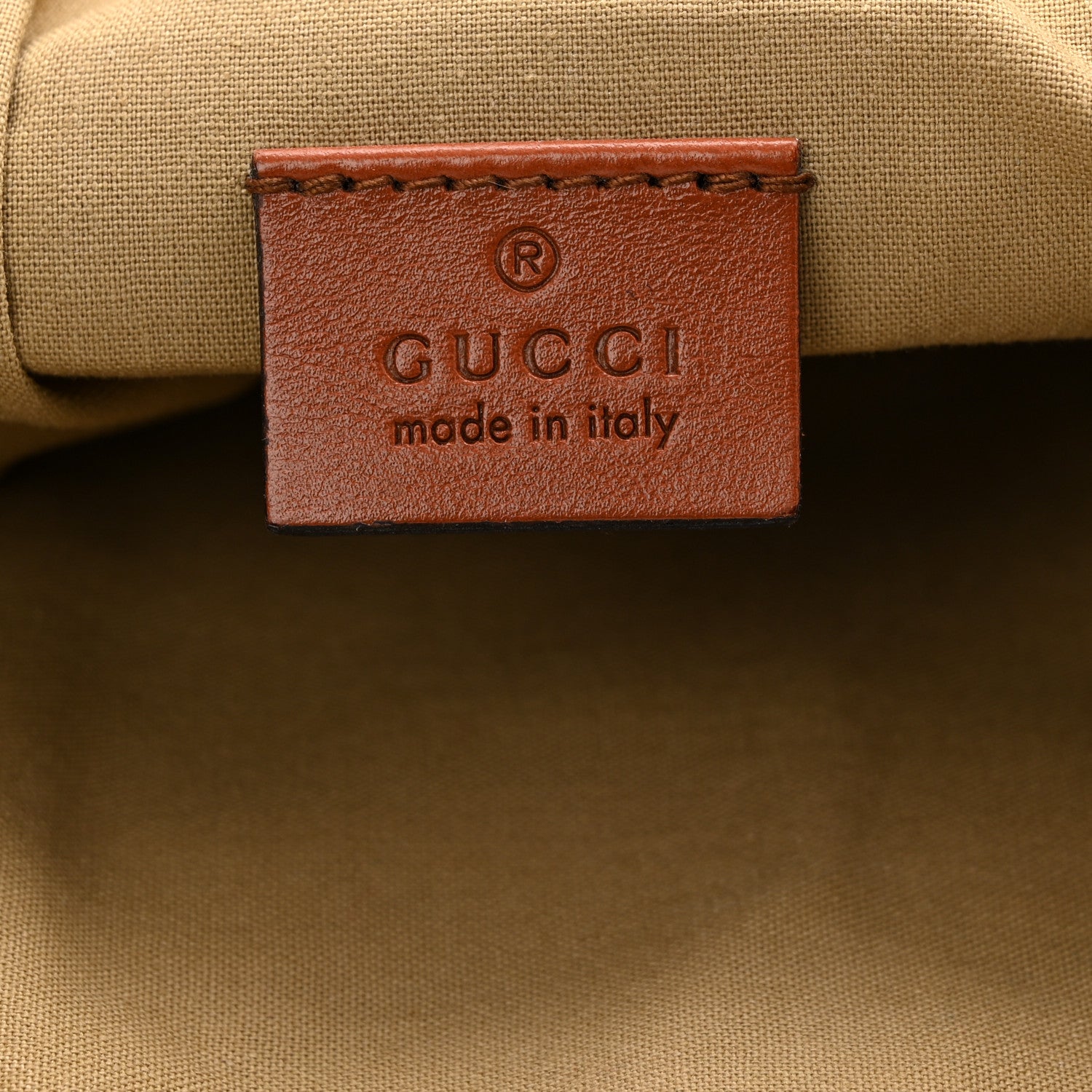 Gucci Vintage Canvas Web Belt Bag Sand Cuir 5 of 9